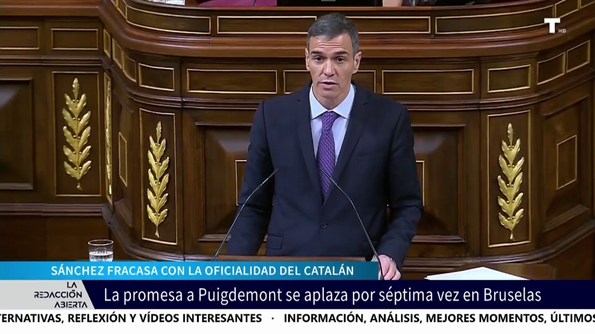 Sánchez fracasa con la oficialidad del catalán: la promesa a Puigdemont se aplaza por séptima vez en Bruselas