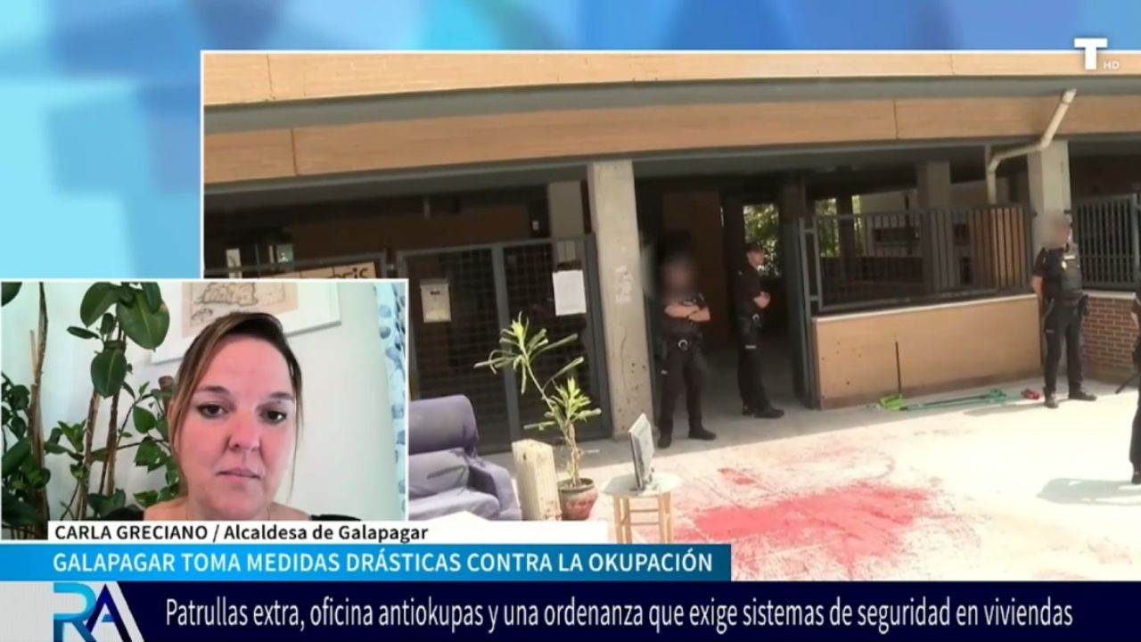 Galapagar toma medidas drásticas contra la okupación.  Carla Greciano, alcaldesa  «En Galapagar a los okupas no los queremos»