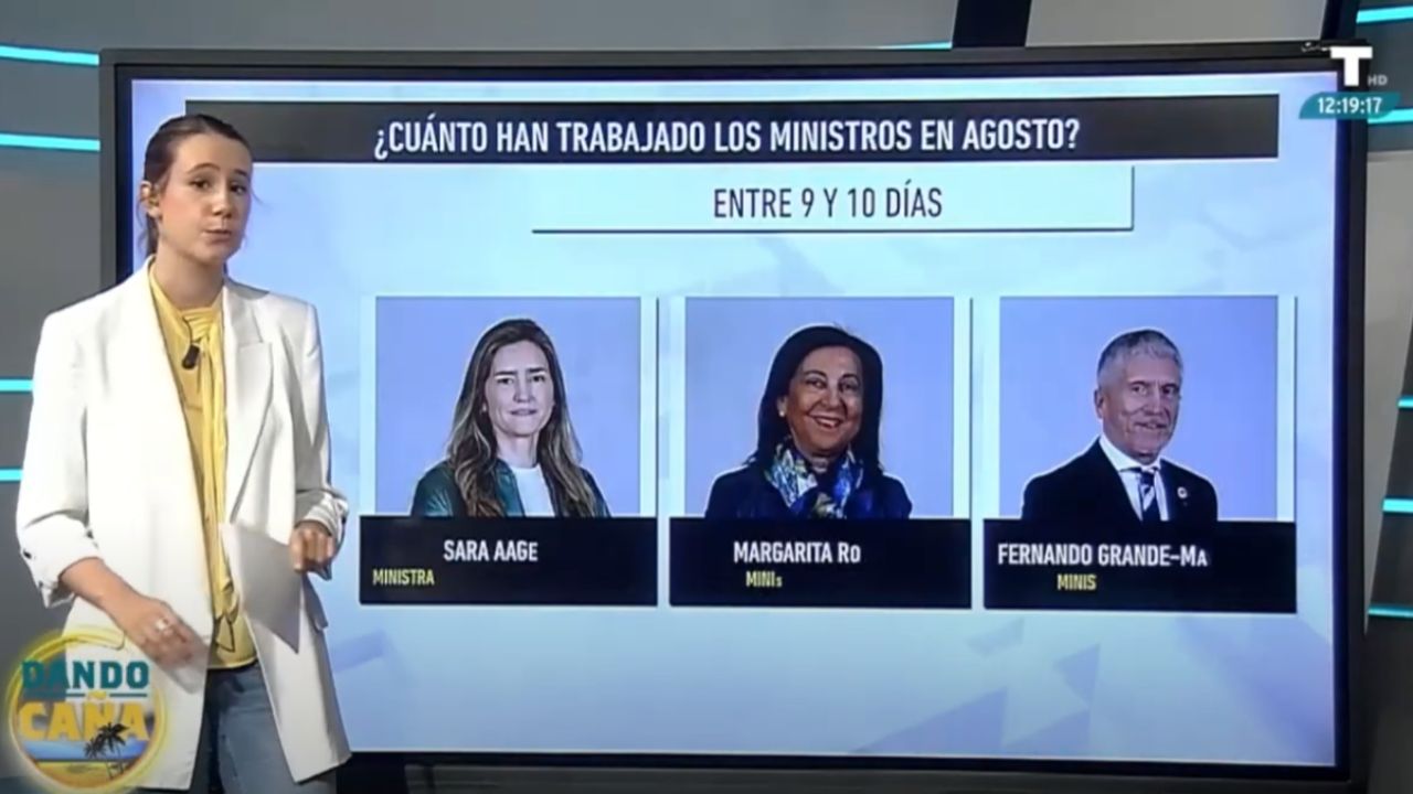 Los ministros de Sumar son los que menos han trabajado en agosto