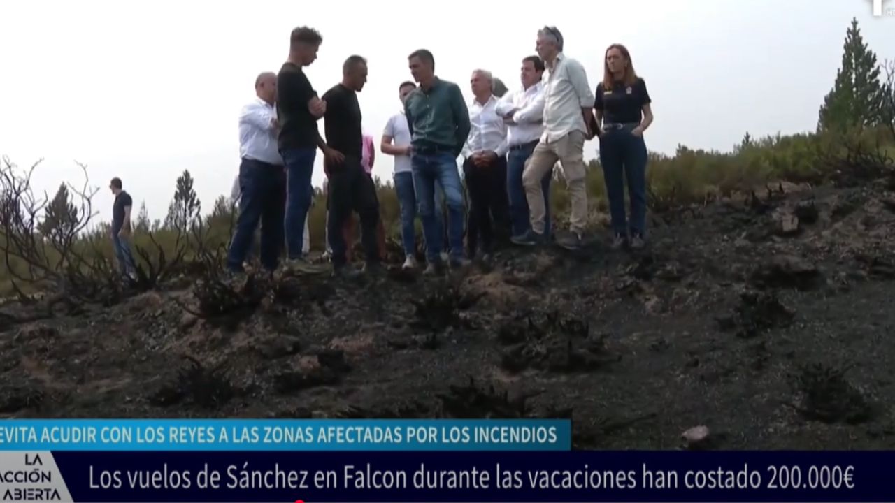 Sánchez en Andorra y los Reyes en los incendios: polémica por el viaje secreto del presidente