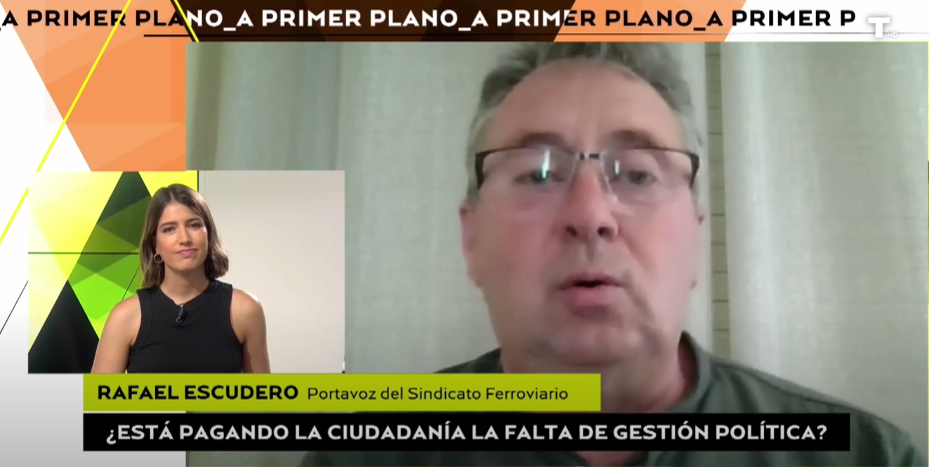 Rafael Escudero denuncia el abandono ferroviario: los trenes colapsan y nadie responde