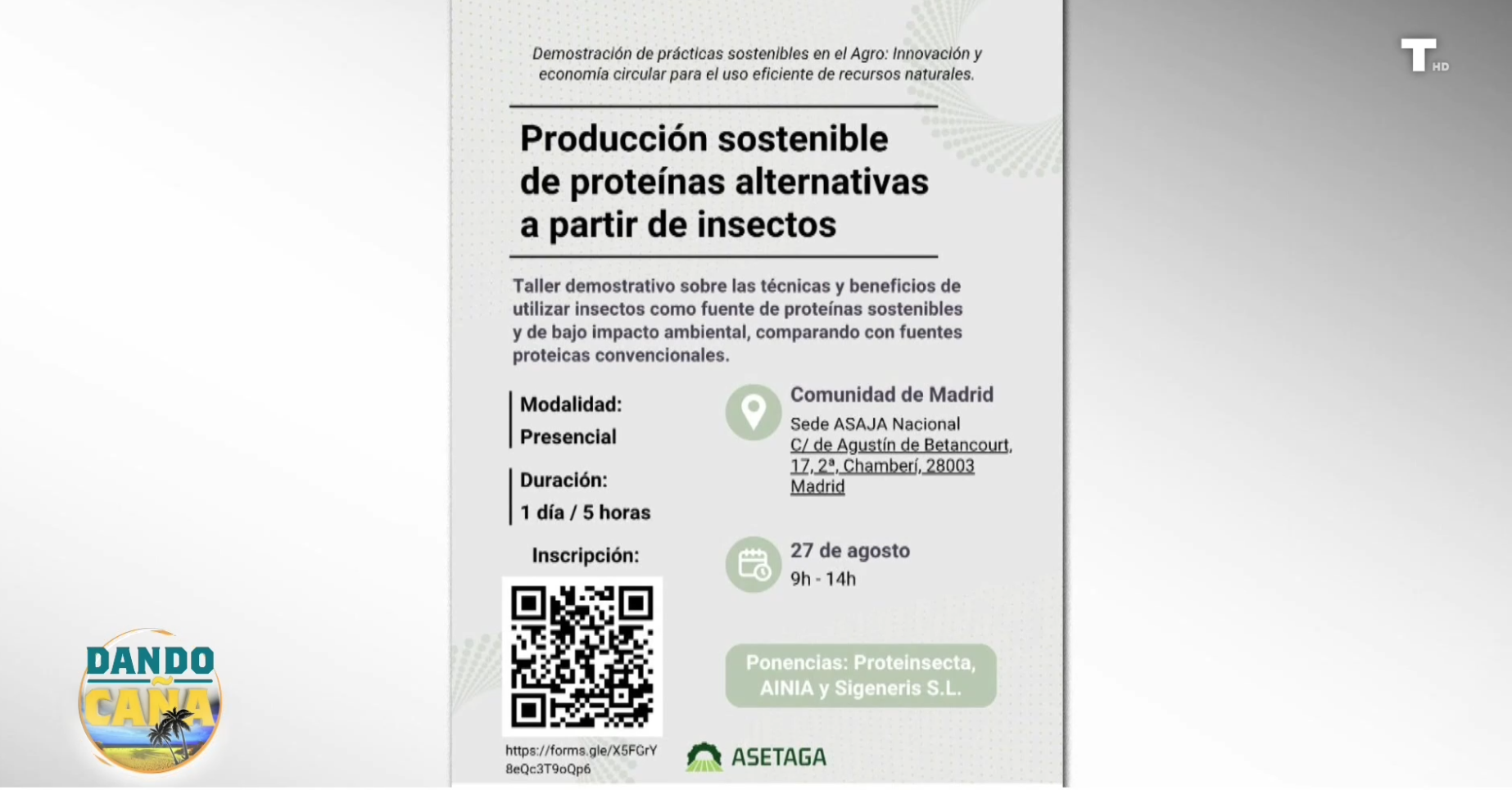 Alimentarse con insectos, la nueva jornada formativa de Asaja