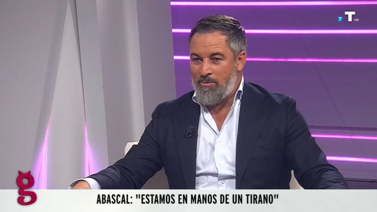 Abascal carga contra Sánchez: “Estamos en manos de un tirano”