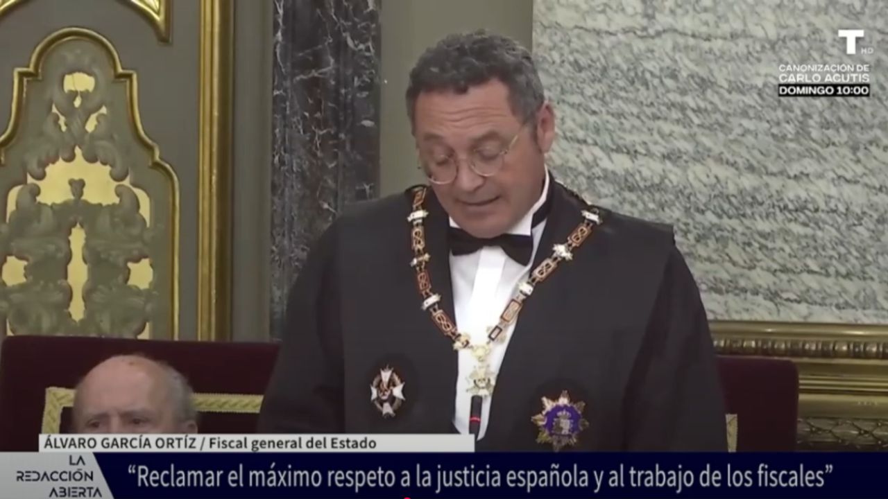 Tensión en el acto de apertura del Poder Judicial: El fiscal general del Estado procesado defiende su presencia