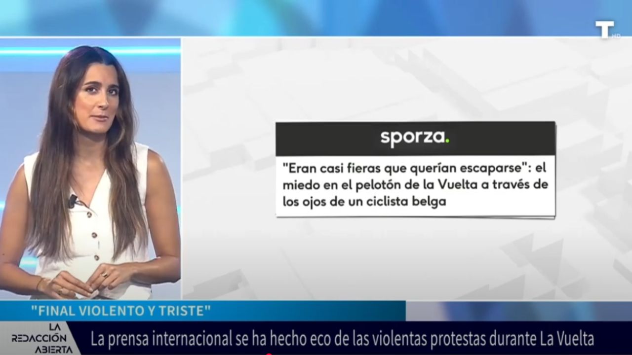La prensa internacional reacciona al violento y caótico final de La Vuelta