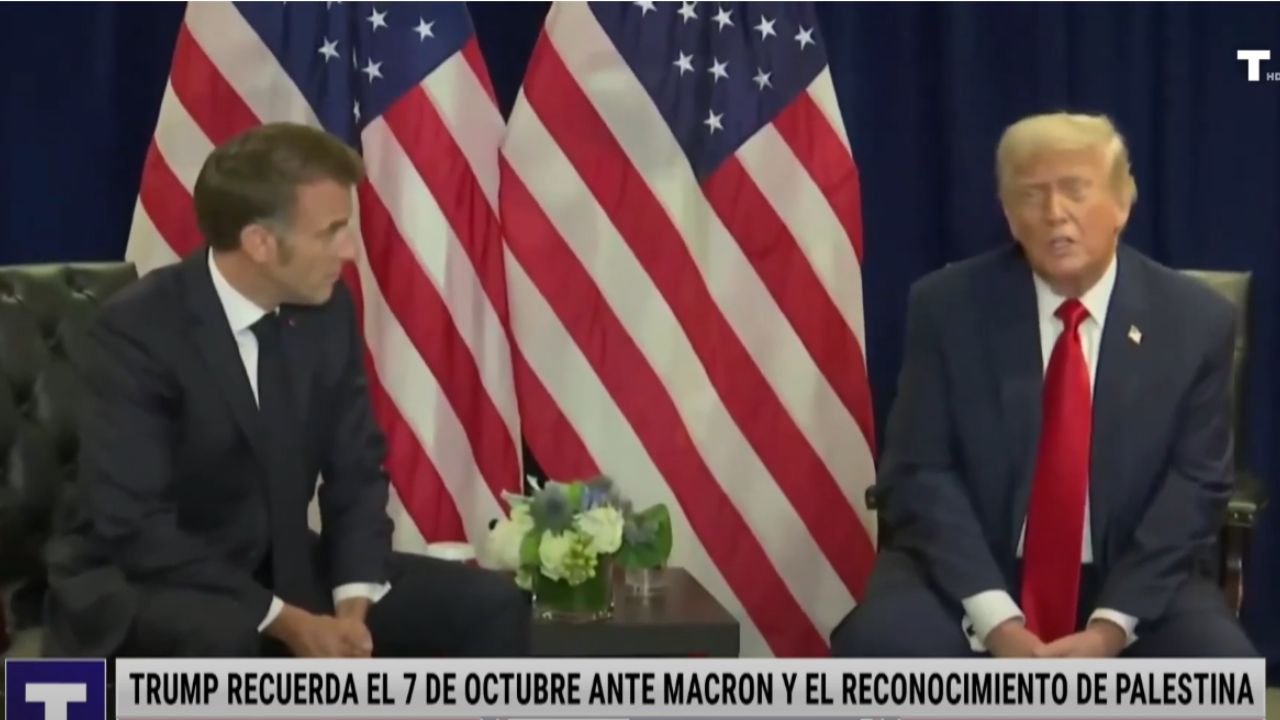 Macron y Trump discrepan por Palestina