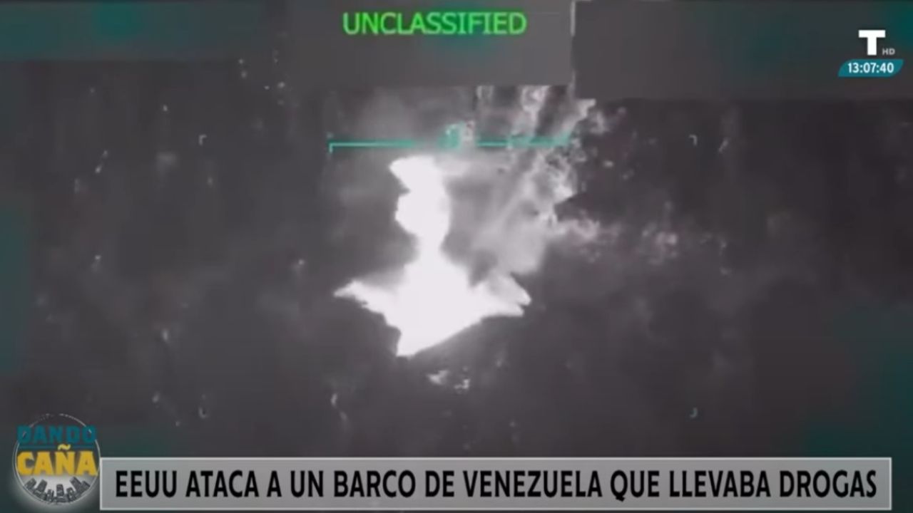EE. UU. ataca a un barco venezolano cargado de droga