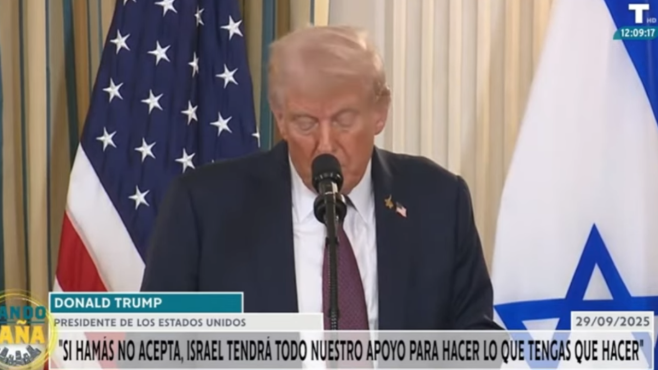 Trump presenta un plan de paz para la Franja de Gaza