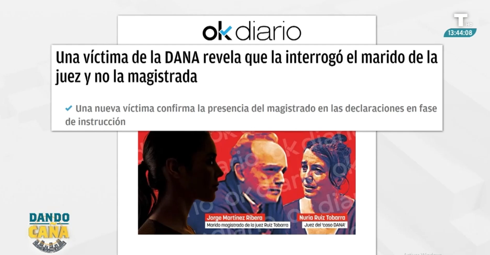 Una víctima de la DANA asegura que el marido de la juez le tomó declaración