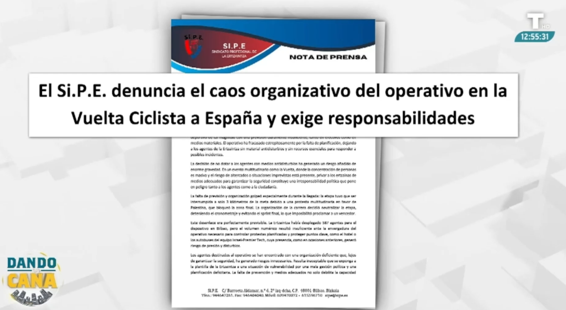 Caos en la Vuelta Ciclista por manifestantes propalestinos