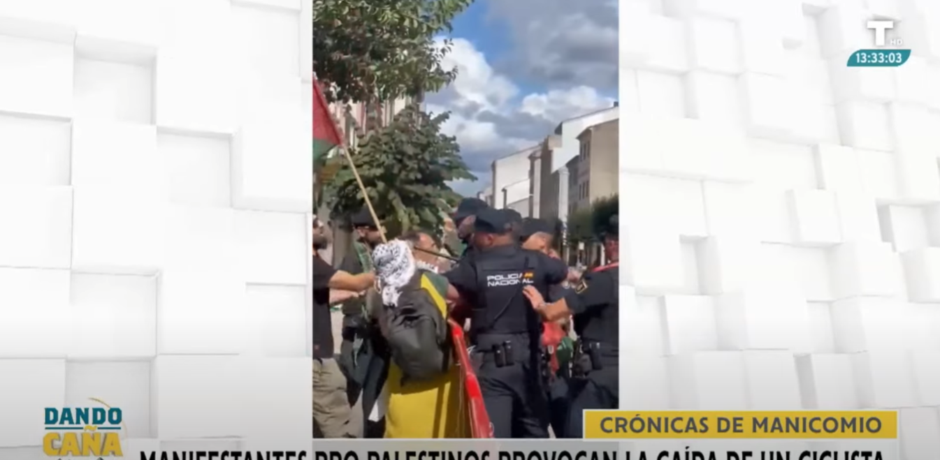 De la protesta al sabotaje: un exmiembro de ETA lidera la manifestación que provocó la caída de ciclistas en La Vuelta