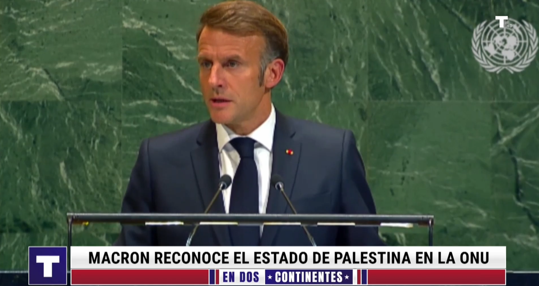 Le Pen, contra el reconocimiento de Palestina de Macron