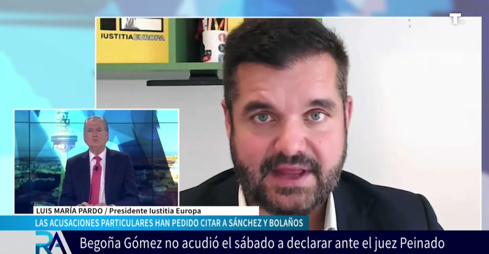 Peinado pide más correos de la asesora de Moncloa. Iustitia Europa: «Los correos acreditan que sí había relación laboral»
