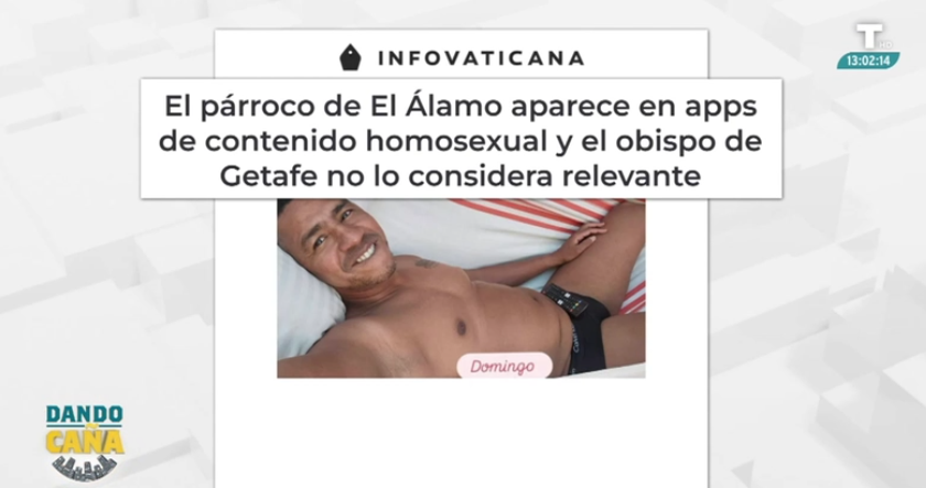 El párraco de Getafe aparece en aplicaciones de contenido homosexual