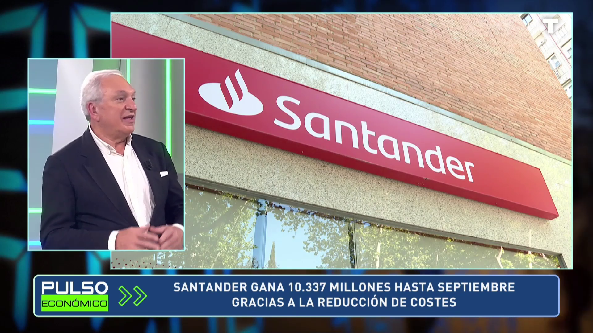 Santander gana 10.337 millones hasta septiembre gracias a la reducción de costes