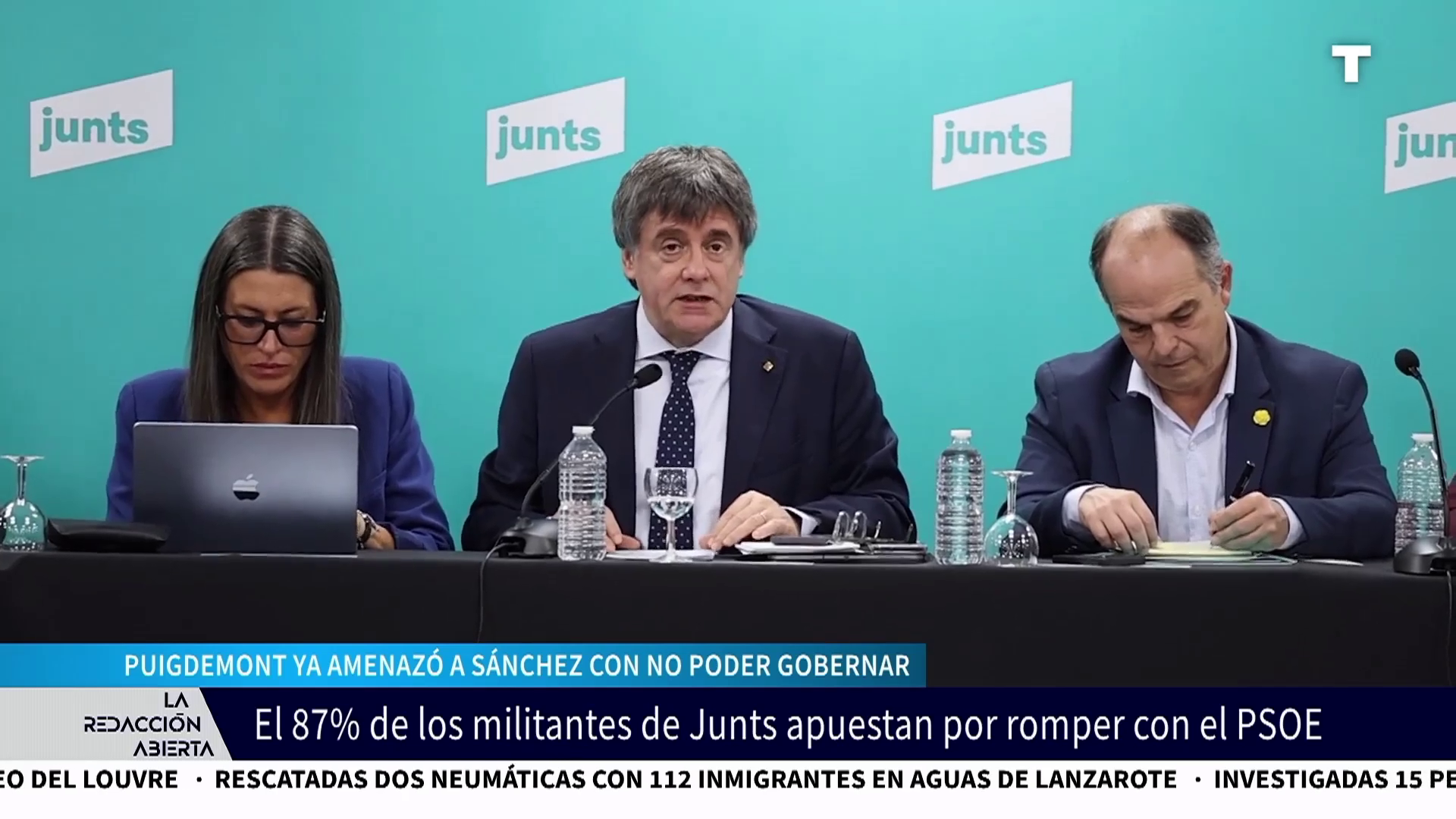 El 87% de los militantes de Junts deciden romper con el PSOE
