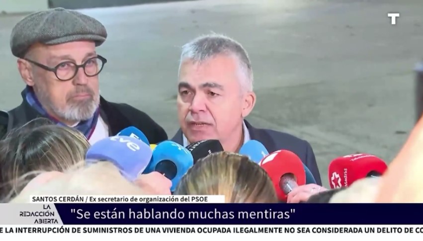 Imágenes de la salida de Santos Cerdán del Soto del Real