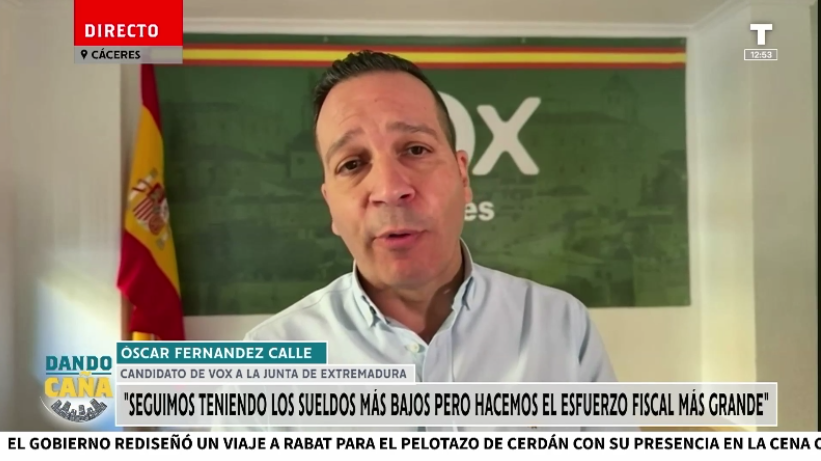 VOX lo tiene claro: «El PSOE está muy tranquilo con Guardiola como candidata del PP»