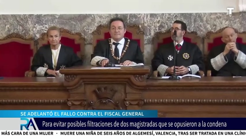 El fallo contra el Fiscal General se adelantó por riesgo de filtraciones de dos magistradas que se opusieron a la condena