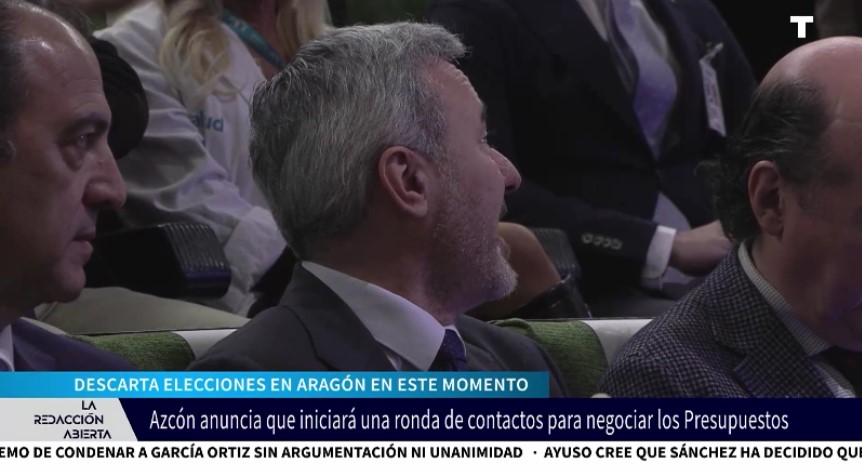 Azcón está convencido que presentará Presupuesto en Aragón