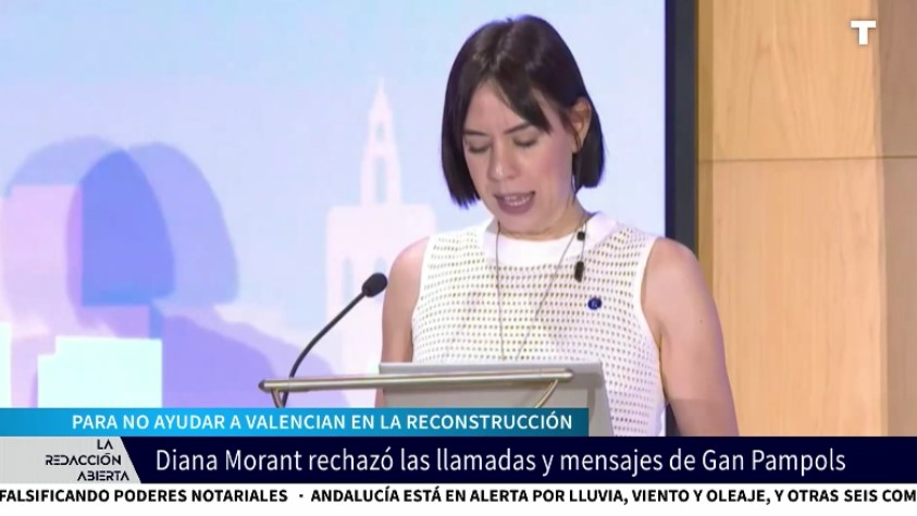 Diana Morant no quiso ayudar en la reconstrucción de Valencia