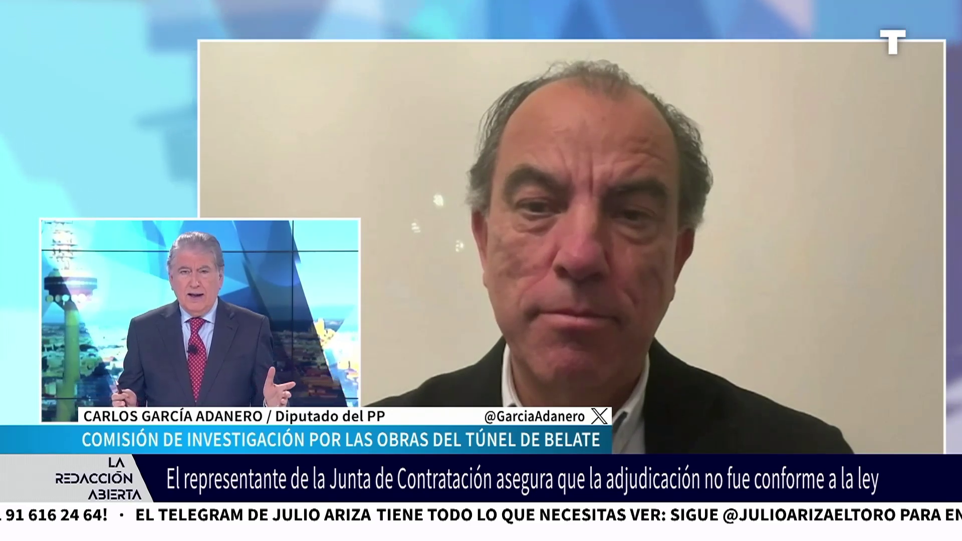  CARLOS GARCÍA ADANERO (PP) desmonta la ‘irregular’ adjudicación de las obras de BELATE