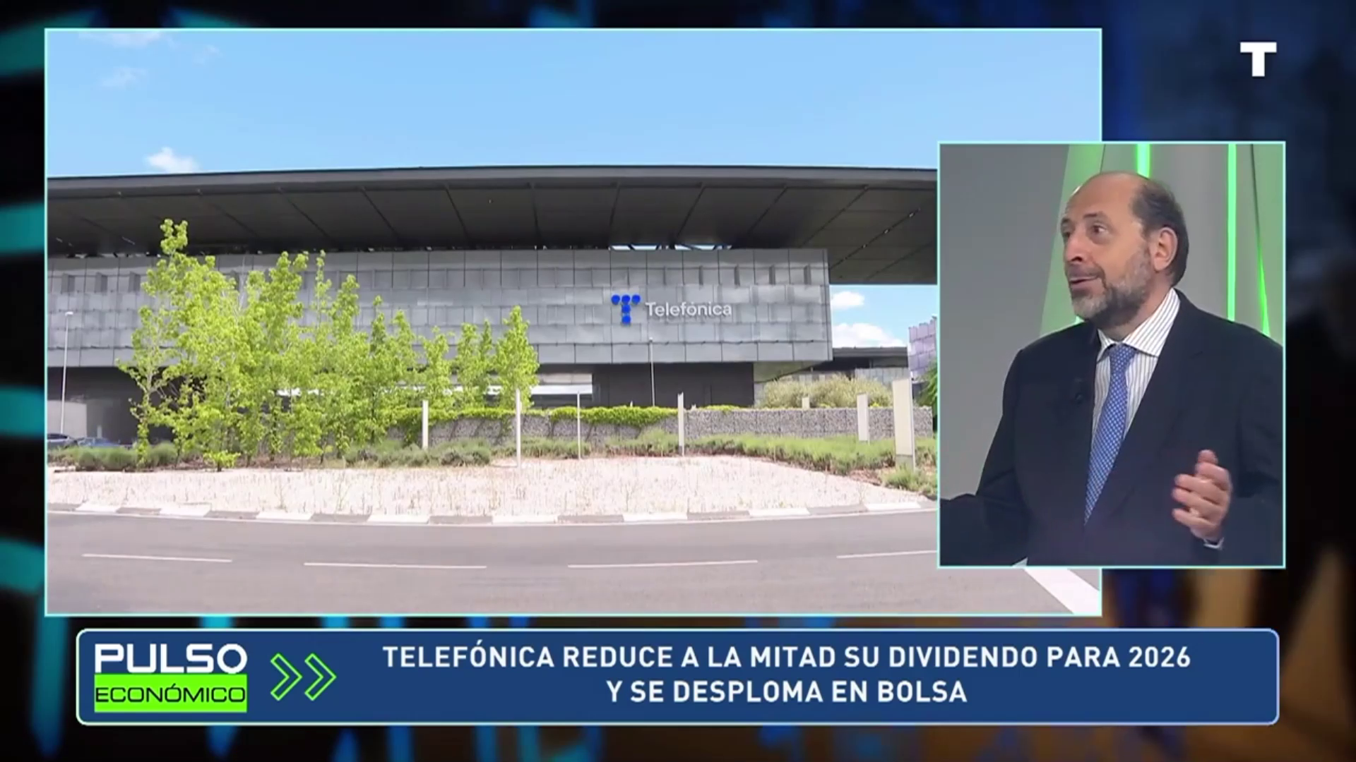 Telefónica reduce a la mitad su dividendo para 2026 y de desploma en bolsa