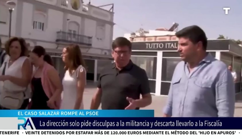 Crispación interna en el PSOE por el blindaje a Salazar tras las denuncias de acoso sexual