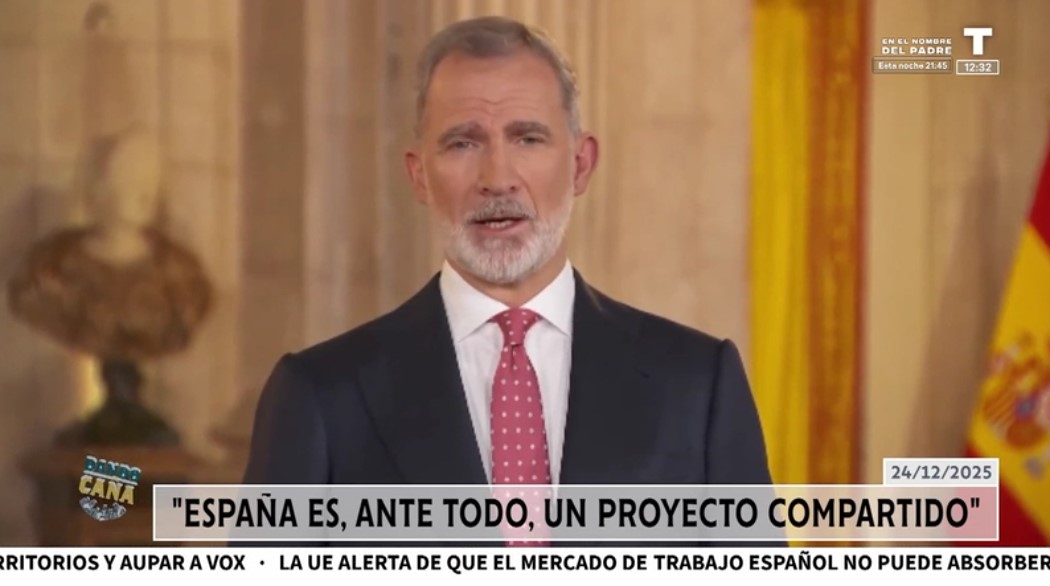 El Rey Felipe VI renueva escenografía y apela a la convivencia en su mensaje de Navidad