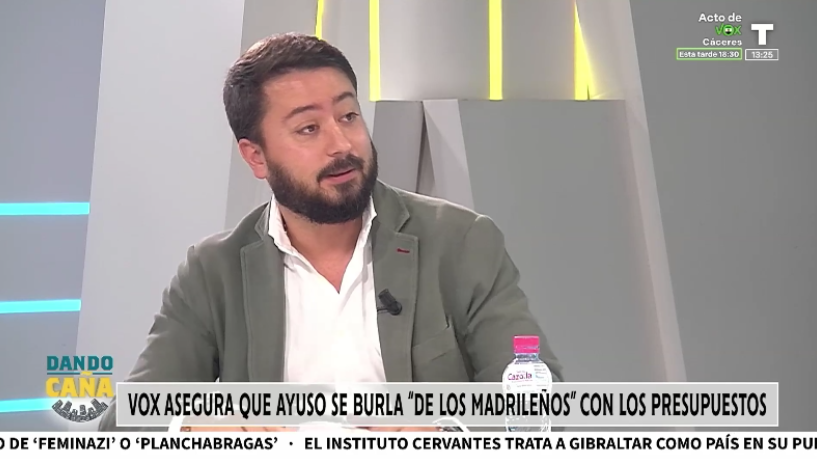 VOX se opone a los presupuestos de la Comunidad de Madrid presentados por Ayuso