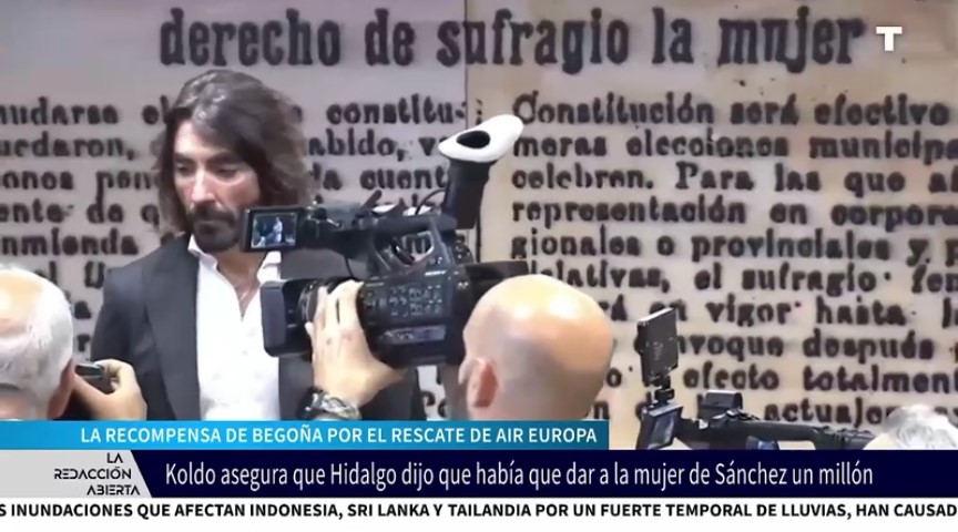 Koldo afirma que Begoña Gómez pudo haber recibido un millón de euros