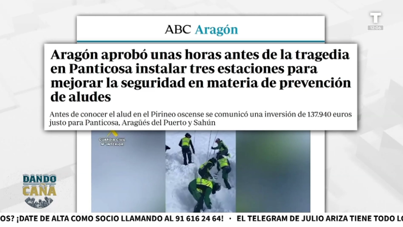 Tragedia en el Pirineo: un alud provoca la muerte de tres personas
