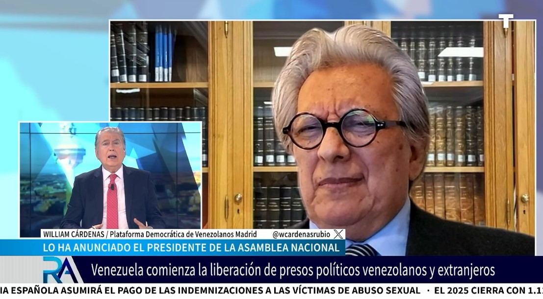 William Cárdenas: «La liberación de presos demuestra la presión de EE. UU. sobre Delcy Rodríguez»
