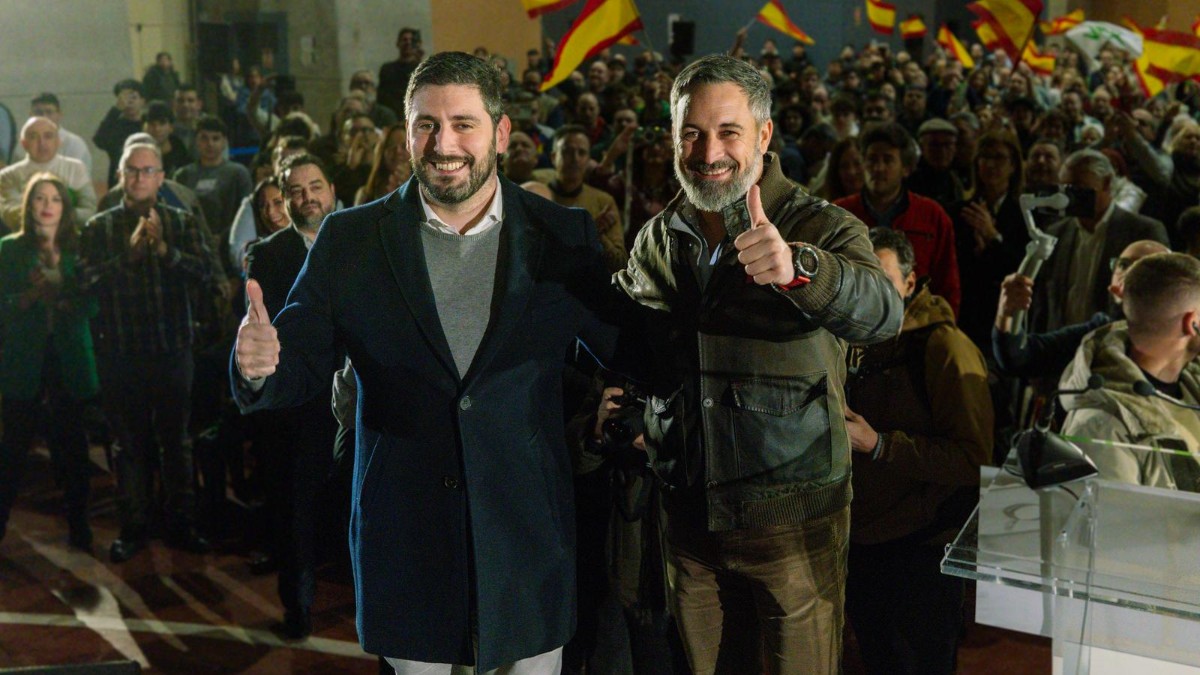 Abascal inicia la precampaña en Aragón con la mirada puesta en la España “traicionada por el bipartidismo”