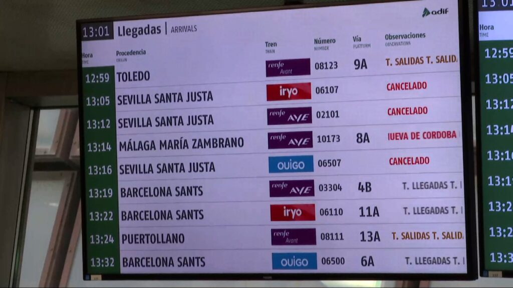 Adif mantiene la limitación temporal de velocidad en varios puntos de la línea Madrid-Barcelona