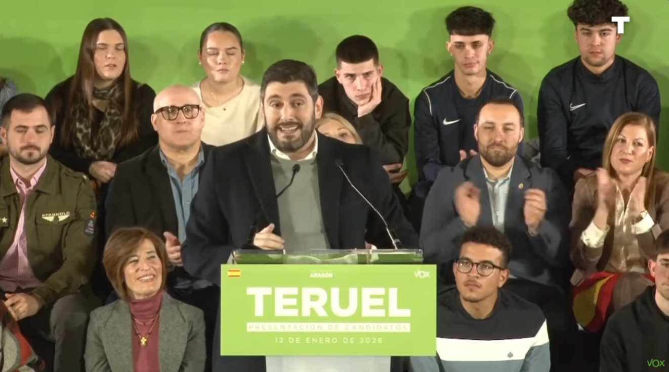 Acto de presentación de candidatos de Aragón con Santiago Abascal