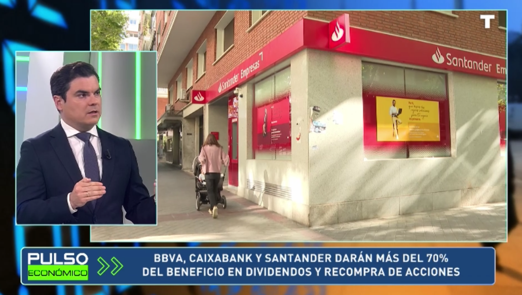 BBVA, CaixaBank y Santander darán más del 70% del beneficio en dividendos y recompra de acciones
