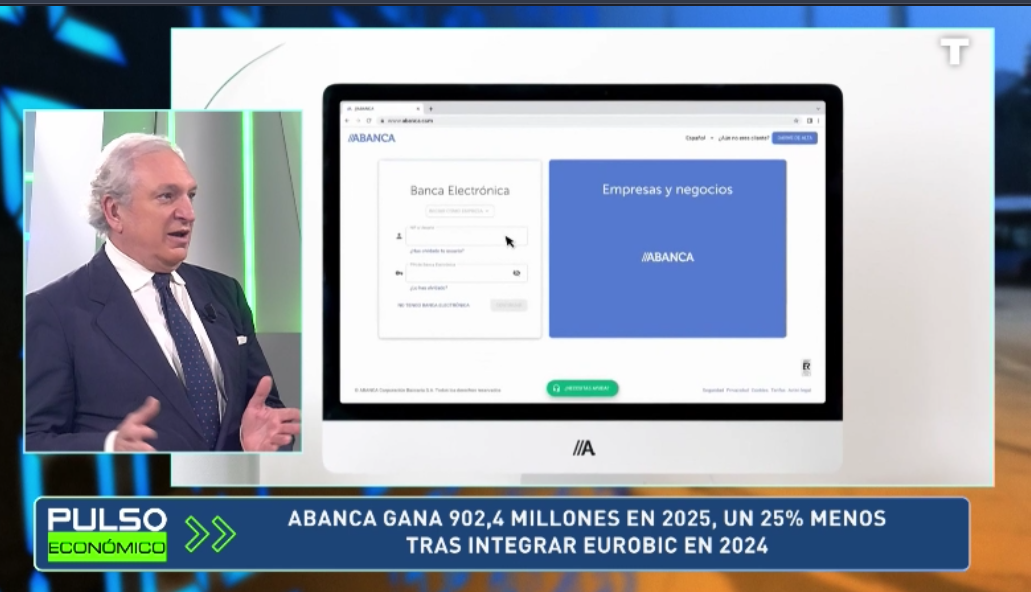 Abanca gana 902,4 millones en 2025: un 25% menos tras integrar Eurobic en 2024