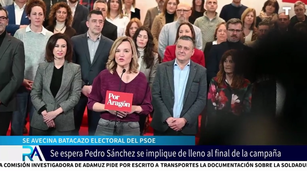 Se avecina batacazo electoral para Pilar Alegría en Aragón