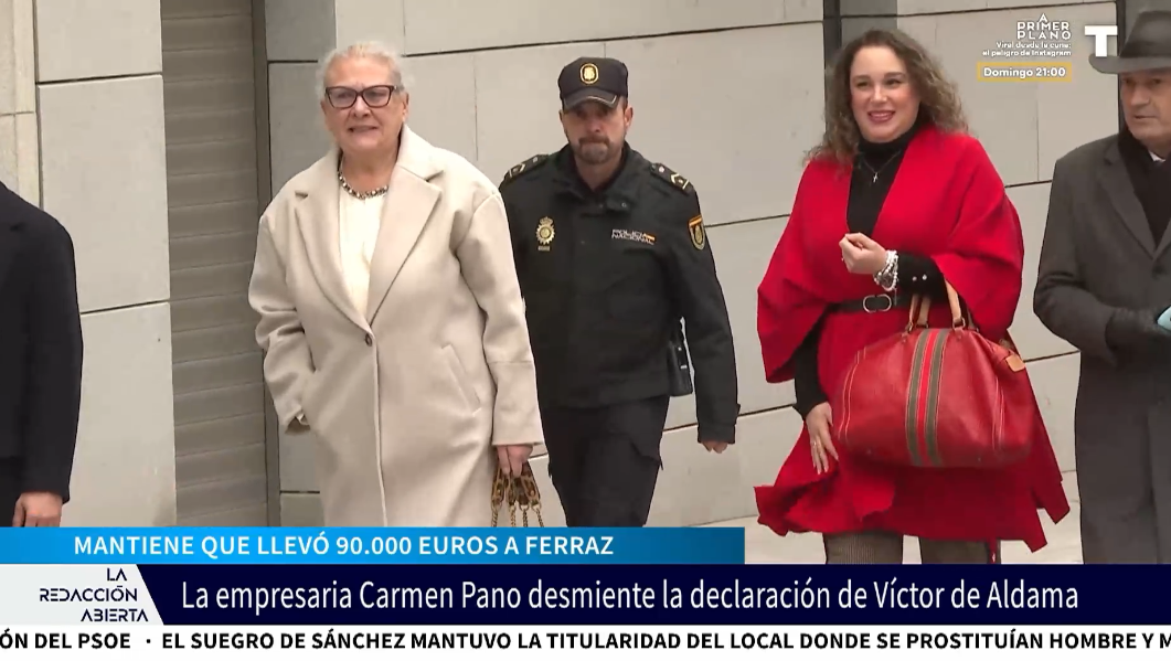 Carmen Pano desmiente a Aldama y se reafirma ante el juez en que llevó 90.000 € en efectivo a Ferraz