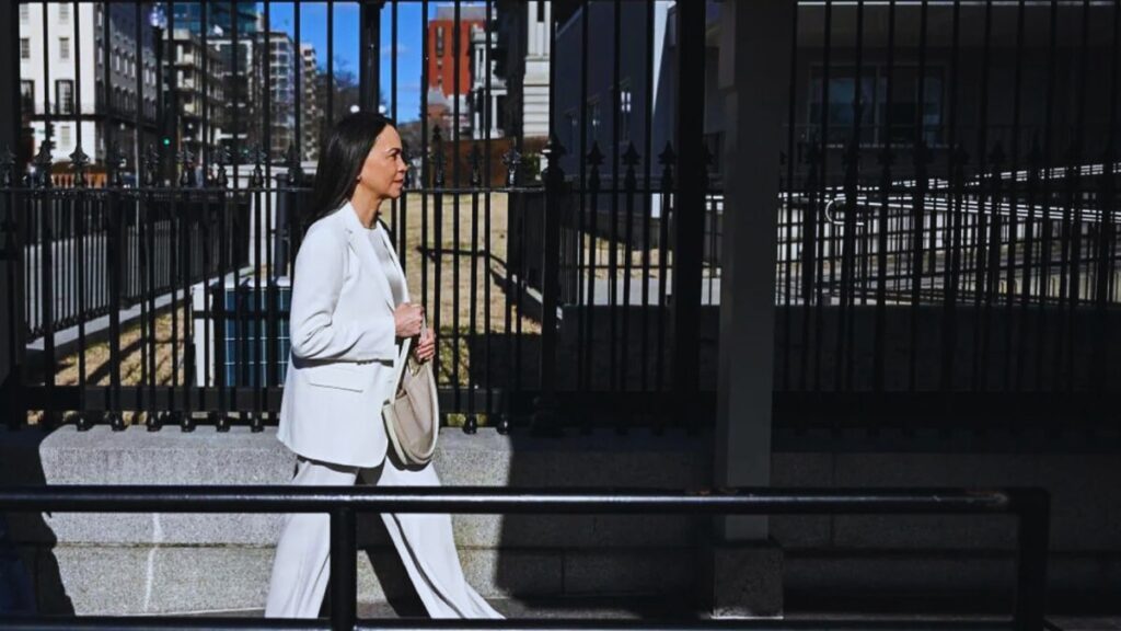 María Corina llega a la Casa Blanca para almorzar con Trump en un encuentro clave sobre Venezuela