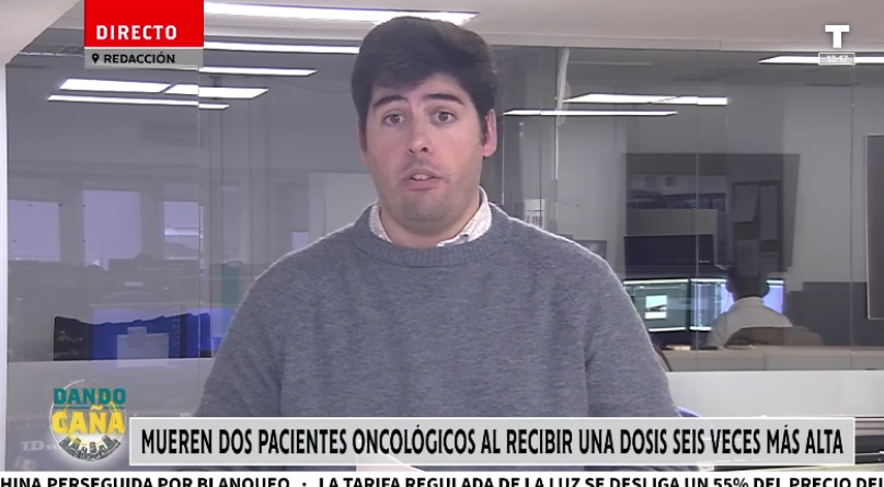 Fallecen dos pacientes oncológicos al recibir una dosis seis veces más alta