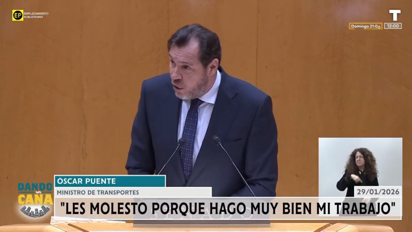 El ‘show’ de Óscar Puente en el Senado