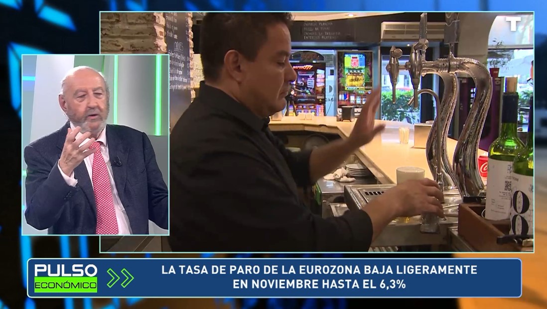 La tasa de paro de la eurozona baja ligeramente en noviembre hasta el 6,3%