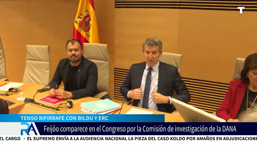 Feijóo llama «cobarde» a Rufián por seguir apoyando a Sánchez