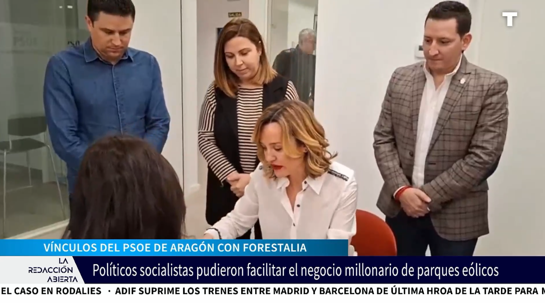 Políticos locales del PSOE de Aragón habrían impulsado el jugoso negocio eólico de Forestalia