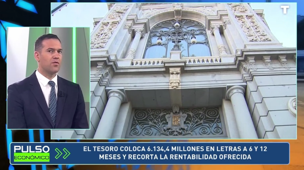 El Tesoro coloca 6.134,4 millones en letras a 6 y 12 meses y recorta la rentabilidad ofrecida