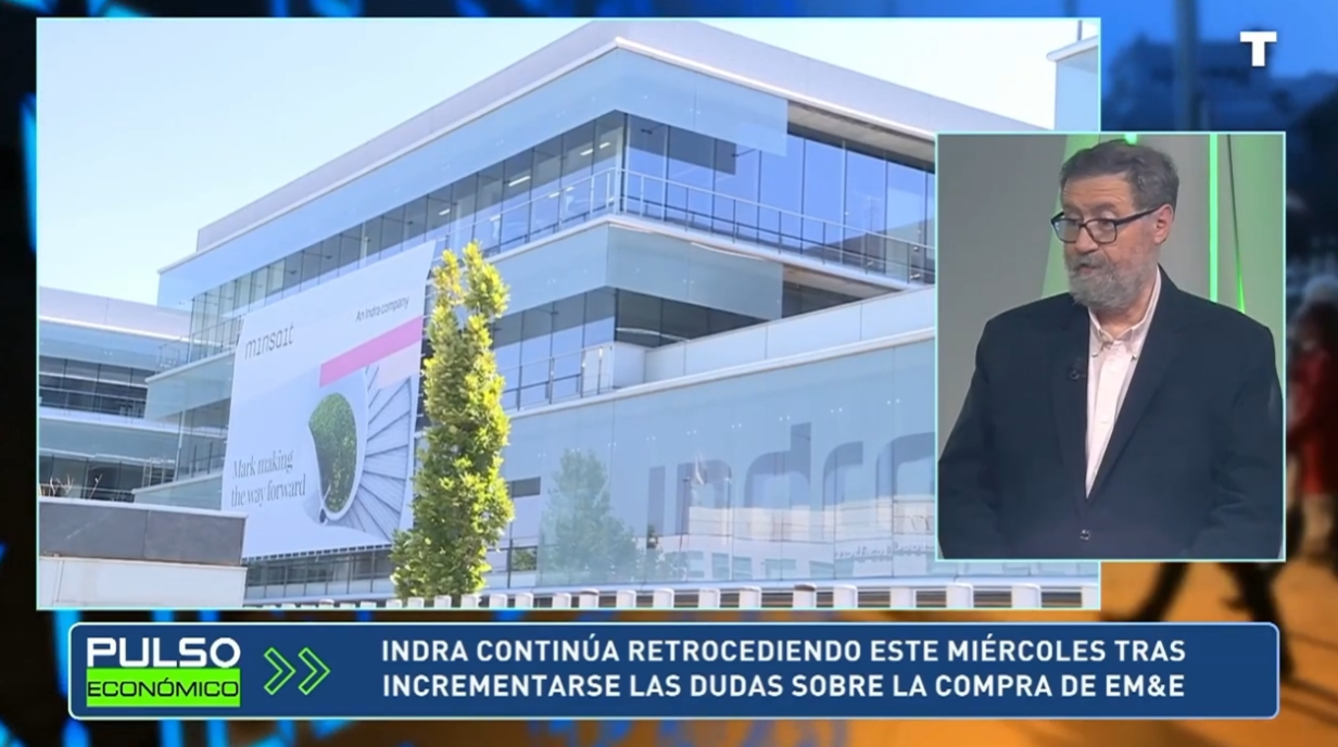 Indra continúa retrocediendo este miércoles tras el veto de Moncloa