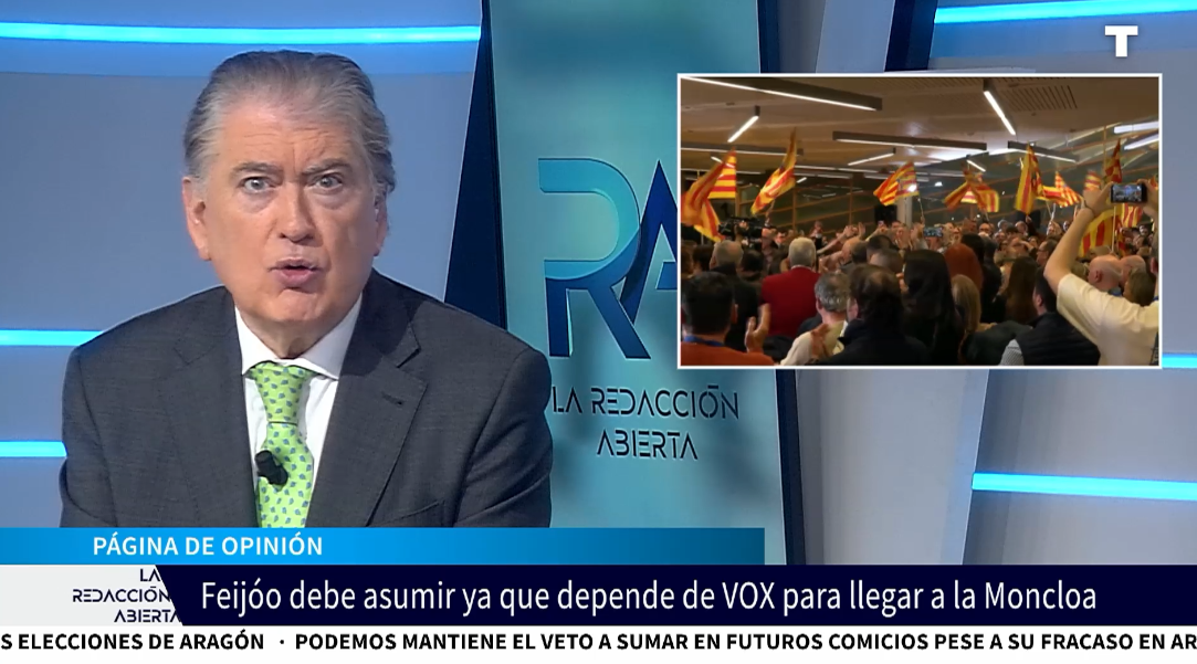«¡Pacte con VOX ya!» Aragón lanza a Feijóo el mensaje sobre el bipartidismo que no quiere recibir