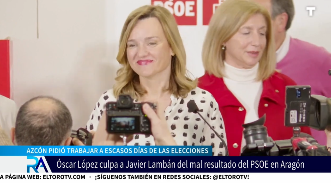 Óscar López culpa al fallecido Javier Lambán de su derrota en Aragón